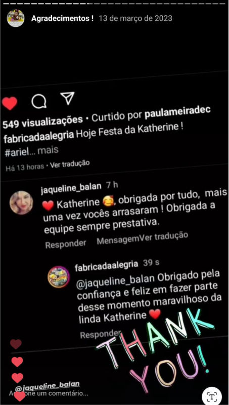 Depoimentos - Buffet Fábrica da Alegria