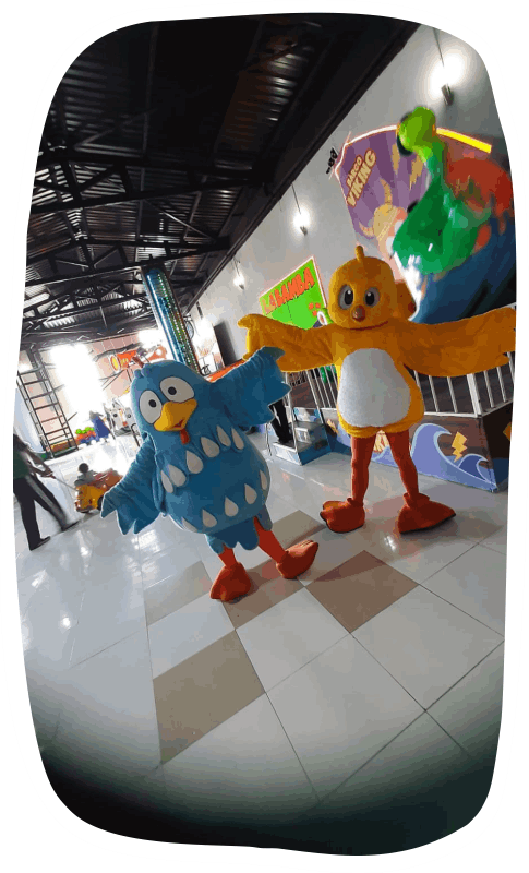 Personagens - Buffet Fábrica da Alegria